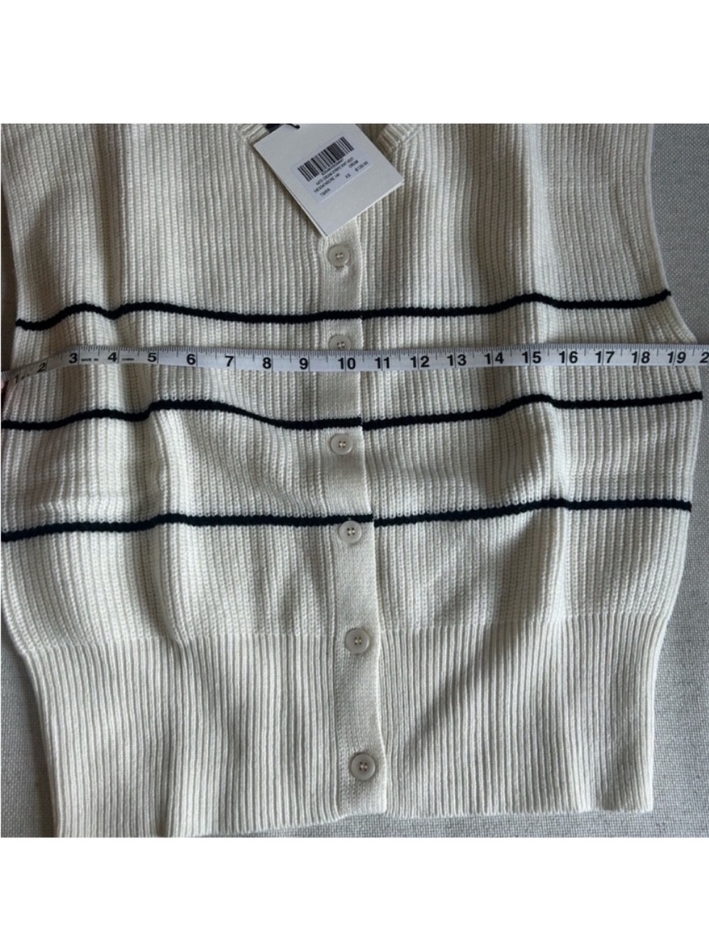 NWT • DISSH Kate cream stripe knit vest - XS - Picture 4 of 7